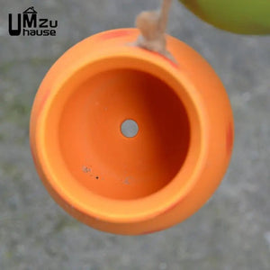 Ensemble de 4 pots suspendus rétro en céramique pour plantes BB'art meuble & déco