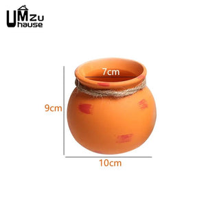Ensemble de 4 pots suspendus rétro en céramique pour plantes BB'art meuble & déco