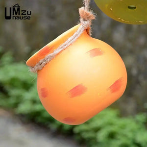 Ensemble de 4 pots suspendus rétro en céramique pour plantes BB'art meuble & déco