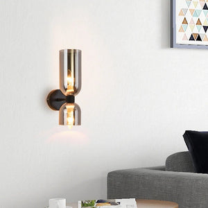 Applique scandinave Murale LED NORDIC Lucci Glass Double Tête - applique murale