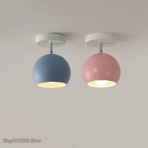 Globo Spot – Plafonnier moderne coloré en métal, culot E27 - applique murale