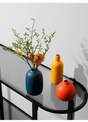 Vase Nordic Color en céramique 3 couleurs différentes