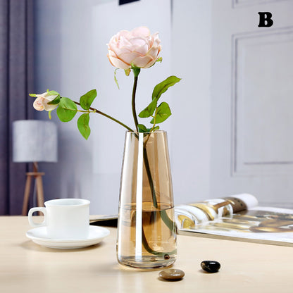 Vase en verre Aurora Symphony - Élégant ornement de table pour une décoration luxueuse du salon