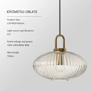Suspension en verre japonaise Design Déco NORDIC Led BB'art meuble & déco