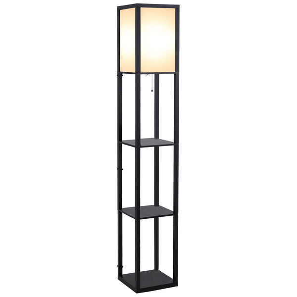 Lampadaire étagère LUMIO 160 cm – 3 tablettes, E27, 5 finitions