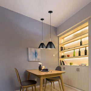 Suspension LED Lumière Nordique Moderne métal lanière simili BB'art meuble & déco