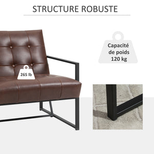 Fauteuil Chesterfield relax capitonné de salon - Fauteuil