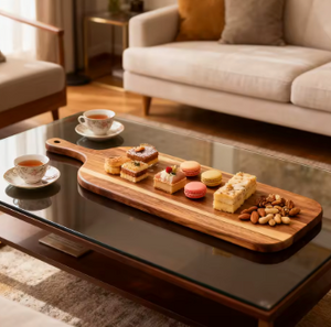 planche aperitif bois massif plateau fromage design
