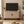 Buffet salon, meuble de rangement ovale avec 2 portes coulissantes et étagères réglables, 140x40x75cm, bois naturel