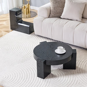 Tables Basses Duo Détachables Verre Fumé — Noir ou Noyer - Tables basses