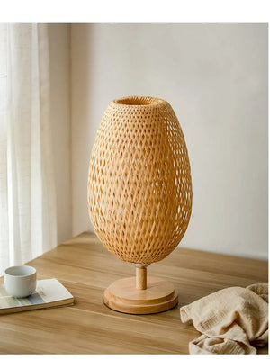 Lampe à poser tressée en bambou CREA'rotin BB'art meuble & déco