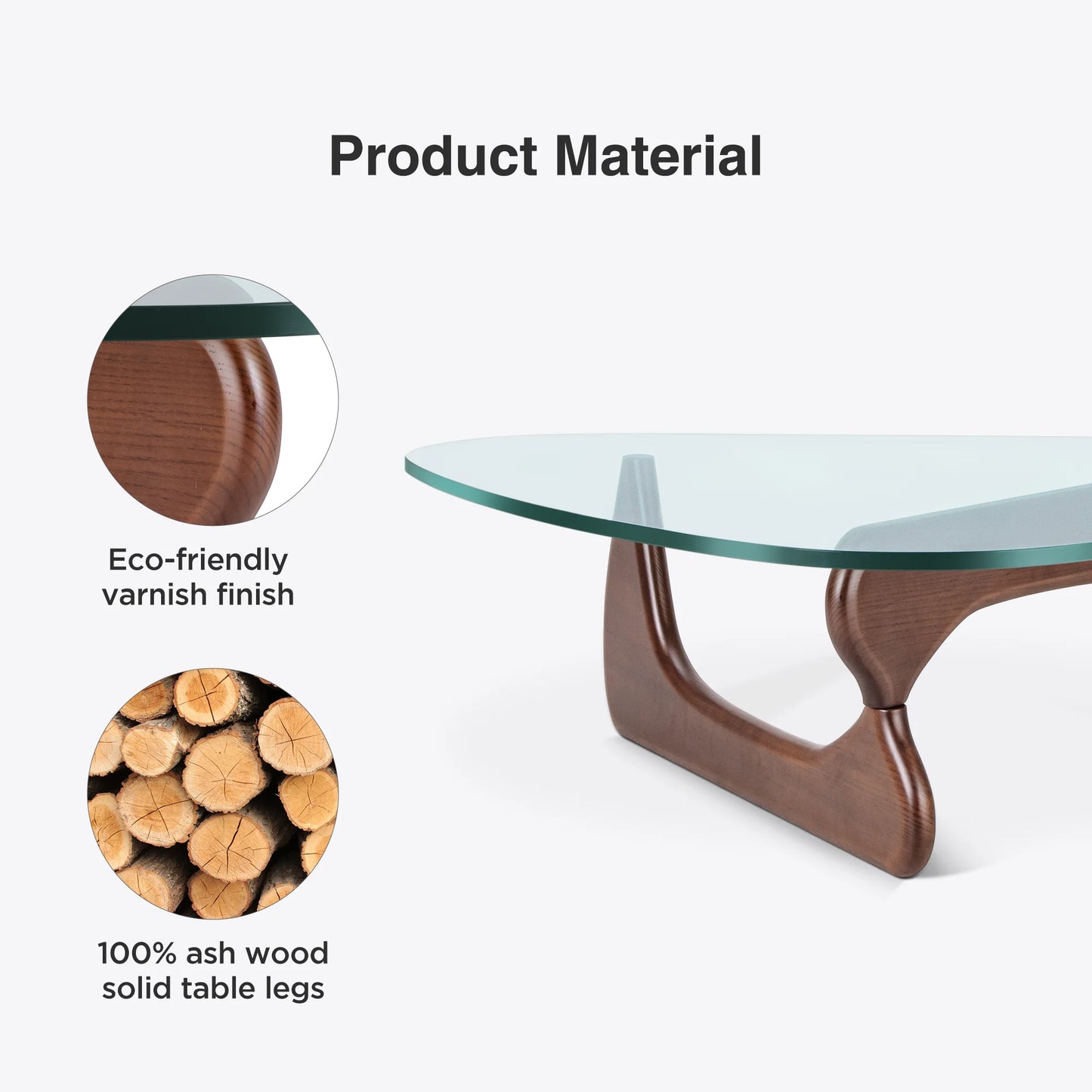 Tables Basses GLASS-D en Verre en Forme de Triangle : Fusionnant un Design Médiéval et Minimaliste