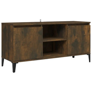 Meuble TV avec pieds en métal en chêne SMODED 103,5x35x50 cm BB'art meuble & déco