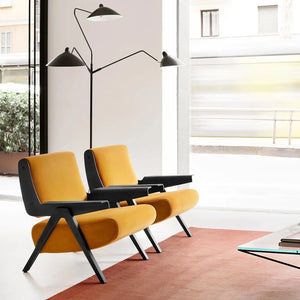 Fauteuil Retro Confort jaune