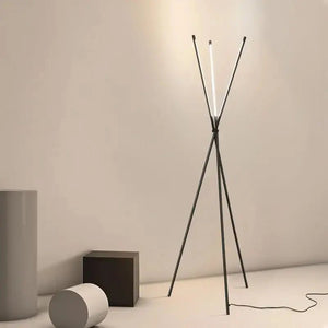 Lampadaire moderne LED Nordique Noire - 24W - Design Simple en Triangle BB'art meuble & déco