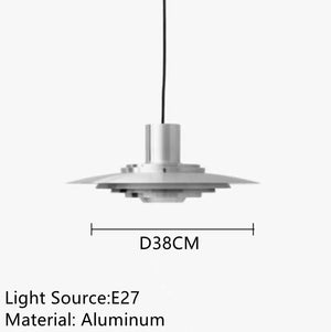 Suspension suspendu de design danois en métal de haute qualité - Lampe parapluie élégant BB'art meuble & déco