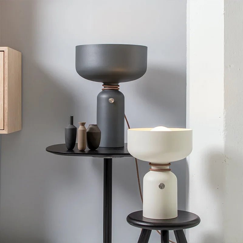 Lampe Spotlight Lamp – Lampe de Table Design Moderne en Métal Noir - Lampe à poser