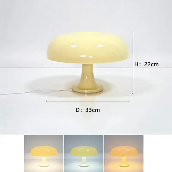 Lampe Champignon à Poser LED Minimaliste – Design Italien Moderne