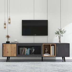 Meuble TV VOGA en Bois et Métal 200 cm