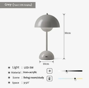 Lampe Flowerpot gris