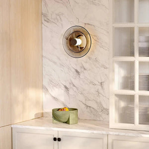 Applique murale Eclipse – Luminaire minimaliste en verre fumé allumer