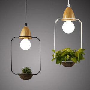 Lustre végétal moderne et simple - Luminaires d'intérieur en fer BB'art meuble & déco