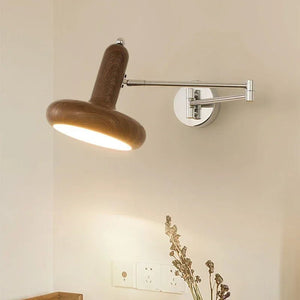 Applique Murale Swing LED bois noyer
