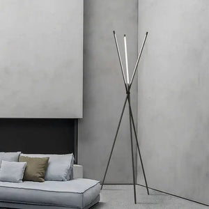 Lampadaire moderne LED Nordique Noire - 24W - Design Simple en Triangle BB'art meuble & déco