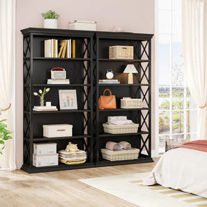 Bibliothèque Industrielle 6 Niveaux 180 cm — Métal & Bois - bibliothèque