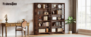Bibliothèque Industrielle 6 Niveaux 180 cm — Métal & Bois - bibliothèque