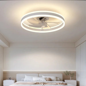 Plafonnier LED Ventilateur Intelligent "LumiStars" avec Télécommande - Élégance et Confort pour Chaque Pièce (220V)