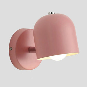 Applique murale LED minimaliste en métal rose