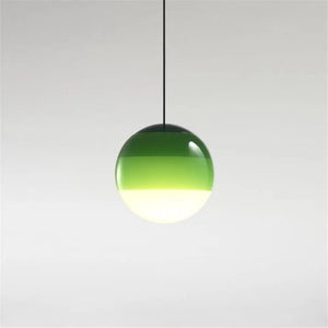 Suspension LED Dipping – Lampe suspendue en verre coloré - vert