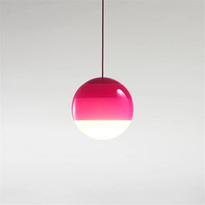 Suspension LED Dipping – Lampe suspendue en verre coloré - rose