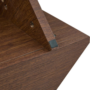 Table Basse Verre Trempé & Noyer — Légèreté et Chaleur - Tables basses