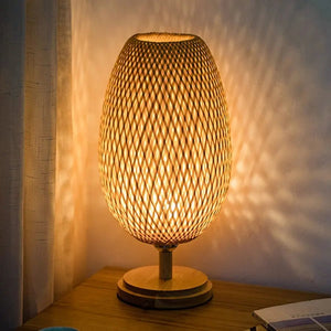Lampe à poser tressée en bambou CREA'rotin BB'art meuble & déco