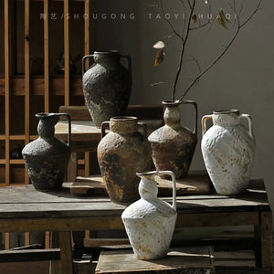 Vase en céramique rustique les différents coloris
