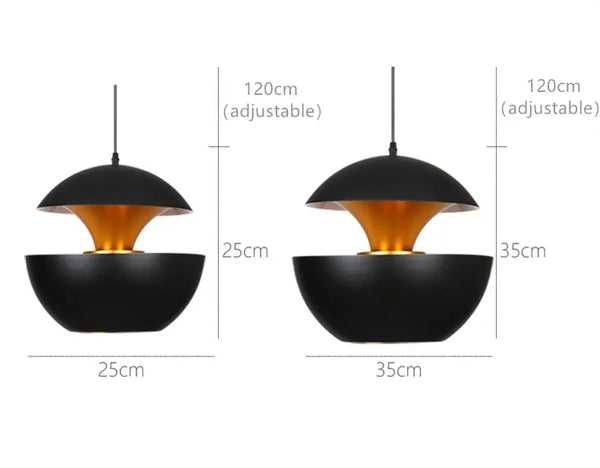 Suspension LED post-moderne "Here Come Sun" BB'art meuble & déco