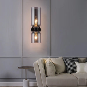 Applique scandinave Murale LED NORDIC Lucci Glass Double Tête - applique murale