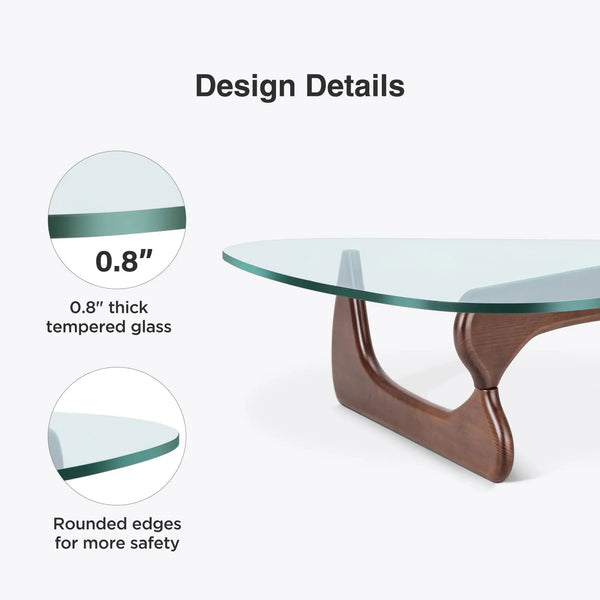 Tables Basses GLASS-D en Verre en Forme de Triangle : Fusionnant un Design Médiéval et Minimaliste BB'art meuble & déco