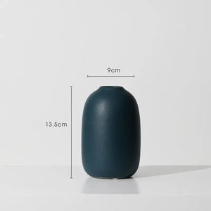 Vase Nordic Color en céramique bleu petite taille