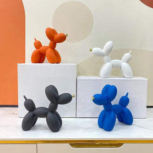 Figurine chien ballon en résine couleur disponible