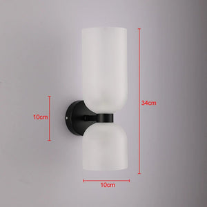 Applique scandinave Murale LED NORDIC Lucci Glass Double Tête - applique murale