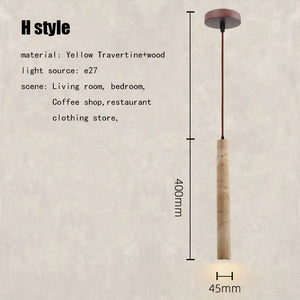 Suspensions Terra Light tube de 400 mm de haut