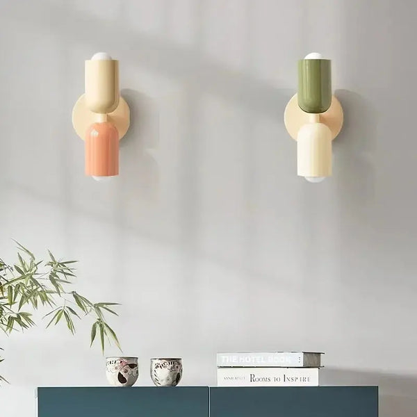 Applique scandinave Murale LED NORDIC Lucci COLOR Double Tête BB'art meuble & déco