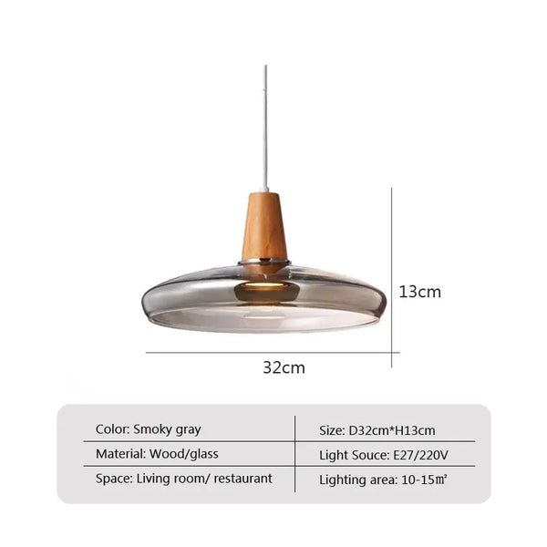 Lampe suspendue moderne et simple en verre transparent BB'art meuble & déco