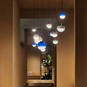 Suspension LED Dipping – Lampe suspendue en verre coloré