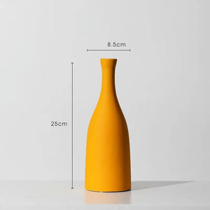 Vase Nordic Color en céramique orange grande taille