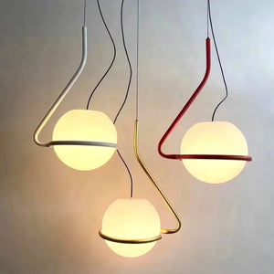 Suspension Design Orbitale – Sphère avec Structure Moderne - BB'art meuble & déco