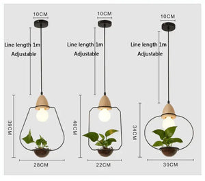 Lustre végétal moderne et simple - Luminaires d'intérieur en fer BB'art meuble & déco